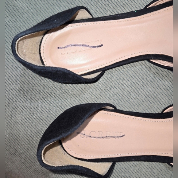 J. Crew size 7 glitter bow flat - Picture 2 of 7